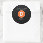 Brooklyn D Train ラウンドシール (バッグ)