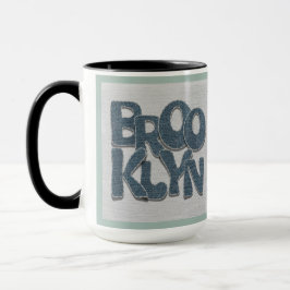 Brooklyn Denim Mug | New York City Gift マグカップ