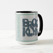 Brooklyn Denim Mug | New York City Gift マグカップ (正面右)