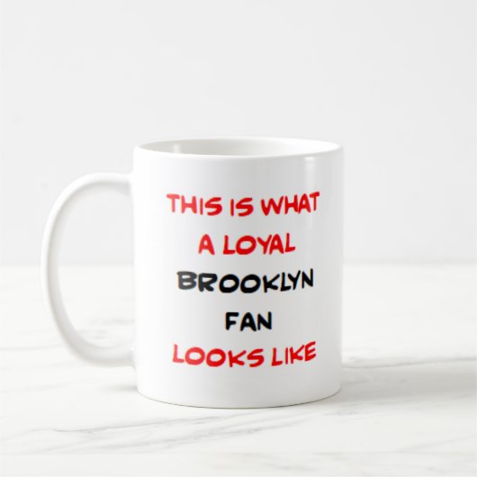 brooklyn fan, loyal コーヒーマグカップ (左)