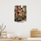 Brooklyn Heights Brooklyn ポスター (キッチン)
