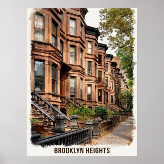 Brooklyn Heights Brooklyn ポスター (正面)