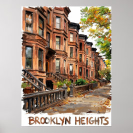 Brooklyn Heights Brooklyn ポスター