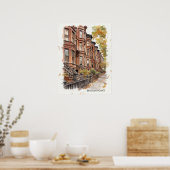 Brooklyn Heights Brooklyn ポスター (キッチン)