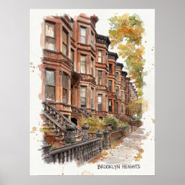Brooklyn Heights Brooklyn ポスター