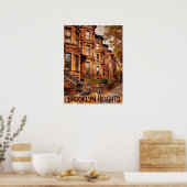 Brooklyn Heights Brooklyn ポスター (キッチン)