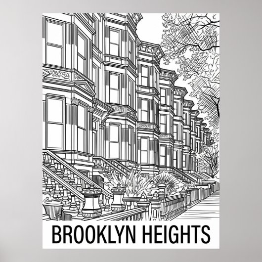 Brooklyn Heights Brooklyn ポスター (正面)