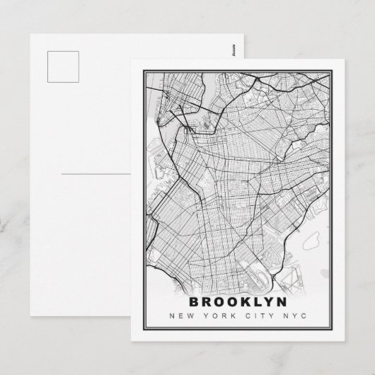 Brooklyn Map シーズンポストカード (正面/裏面)