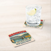 Brooklyn, New South Wales | Not Brooklyn, New York スクエアペーパーコースター (インサイチュ)