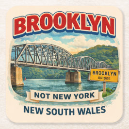 Brooklyn, New South Wales | Not Brooklyn, New York スクエアペーパーコースター