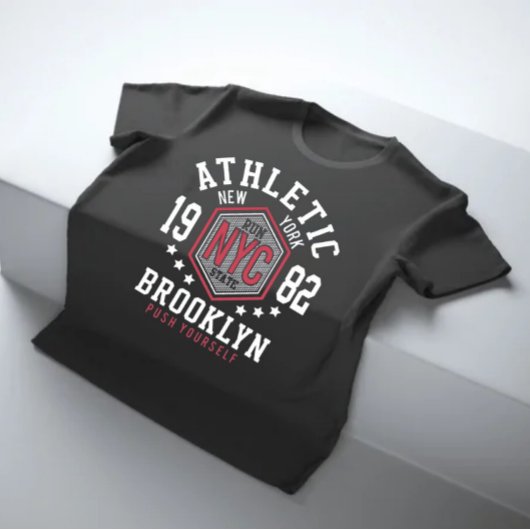 Brooklyn New York athletic varsity sport Tシャツ