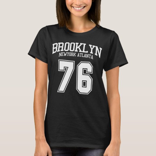 BROOKLYN NEW YORK ATLANTA 1976 Tシャツ (正面)