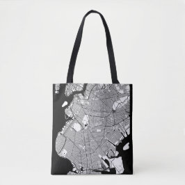 Brooklyn New York Map トートバッグ