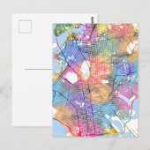 Brooklyn New York Map ポストカード (正面/裏面)