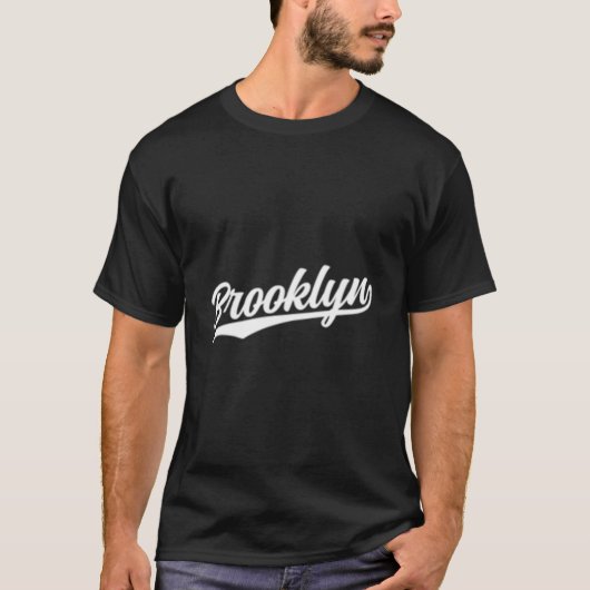 Brooklyn New York Ny 1970S Dark Tシャツ (正面)