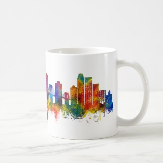 Brooklyn New York Skyline コーヒーマグカップ (右)