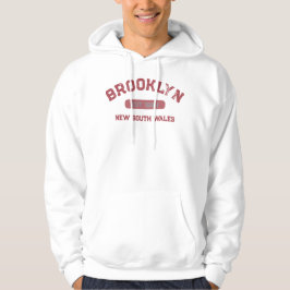 Brooklyn NSW not NY 1884 Vintage Design Red White パーカ