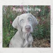 Brooklyn the Weimaraner – ビパーソナライズされたールラベル ビールラベル (シングルラベル)