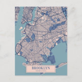 Brooklyn United States Breezy City Map Travel ポストカード (正面)