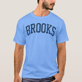 Brooks MN Vintage Athletic Sports JSN2 Navy Print  Tシャツ