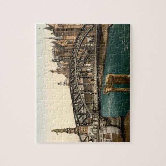 Brooksbrucke橋、ハンブルク、ドイツ ジグソーパズル (縦)