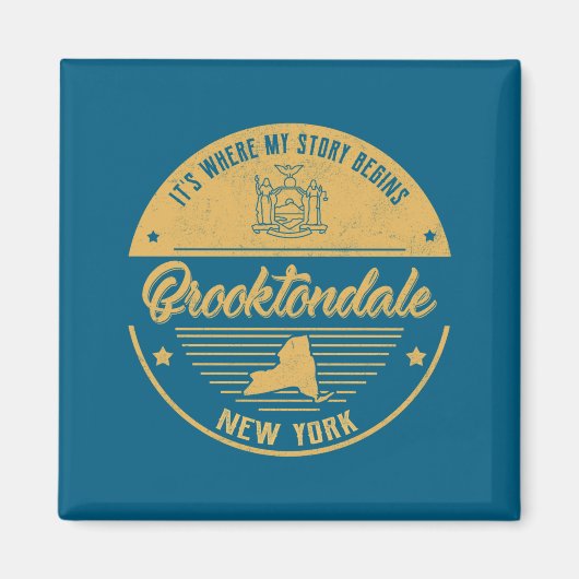 Brooktondale New York Its Where My Story Begins  マグネット (正面)