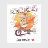 Broom-chata Funny Halloween Cocktail Pun  シール (シート)