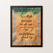 Broom Sage Abstract Philippians 4vs19 ジグソーパズル (縦)