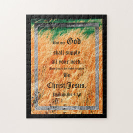 Broom Sage Abstract Philippians 4vs19 ジグソーパズル