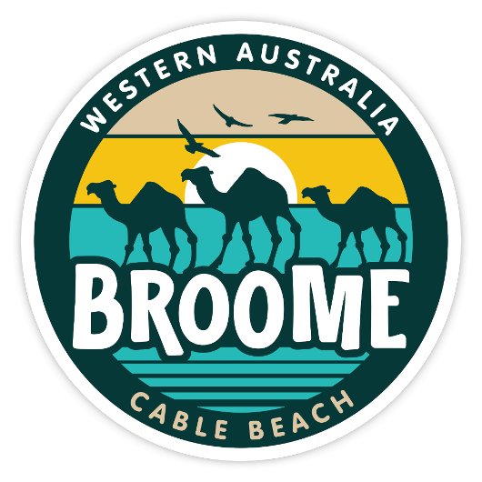 Broome, Western Australiaステッカー シール