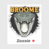 Broome, Western Australia Crocodileステッカー シール (シート)