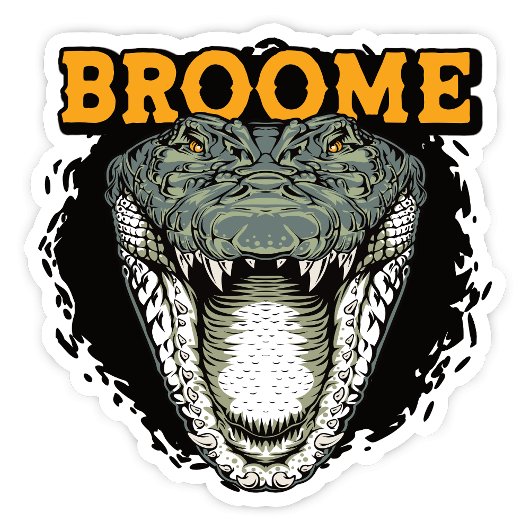 Broome, Western Australia Crocodileステッカー シール