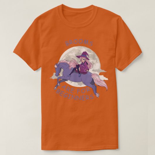 Brooms Are For Beginners Anime Witch 341  Tシャツ (デザイン正面)
