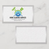 Brooms Cleaningホームロゴ | タイリング 名刺 (正面/裏面)