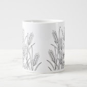 Broomsedge - Andropogon virginicus - Native Plants ジャンボコーヒーマグカップ (正面)