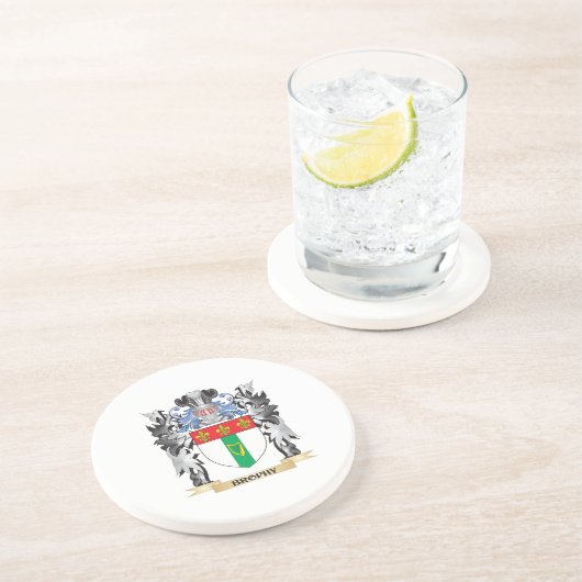 Brophyの紋章付き外衣-家紋 コースター (側面)