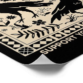 BrosがあなたのLocをサポートする前おもしろいにハロウィーンカラス ポスター (角)