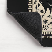 BrosがあなたのLocをサポートする前おもしろいにハロウィーンカラス マウスパッド (コーナー)