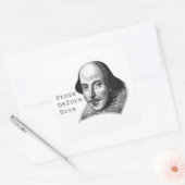 Brosステッカーの前の散文 スクエアシール (封筒)