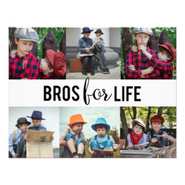Bros for Life Brothersフォトコラージュタイポグラフィ フォトプリント