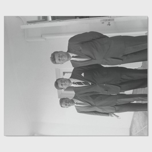 Bros、John Kennedy、Robert & Ted ラッピングペーパー (フラット)