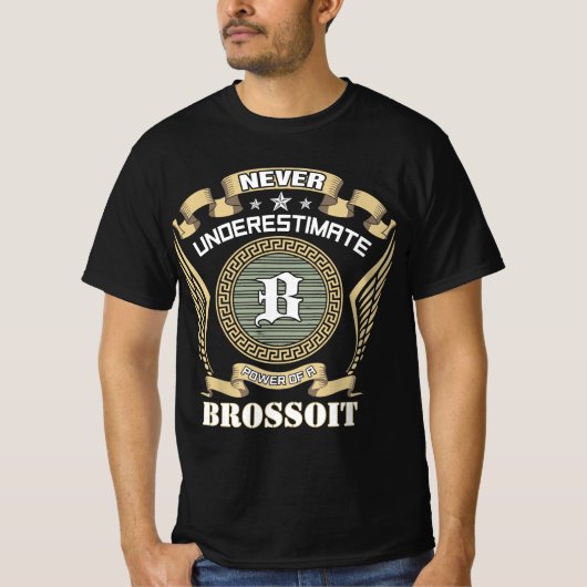 BROSSOITの力+を過小評価するな Tシャツ (正面)