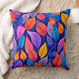 Brothelスタイル:鮮やかリーフパターン クッション