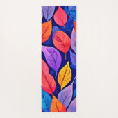 Brothelスタイル:鮮やかリーフパターン ヨガマット (裏面)