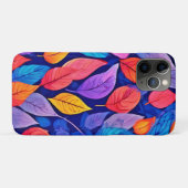 Brothelスタイル:鮮やかリーフパターン Case-Mate iPhoneケース (裏面(横))