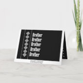 BROTHERアッシャー招待状ダイヤモンドチェック 招待状 (裏面)