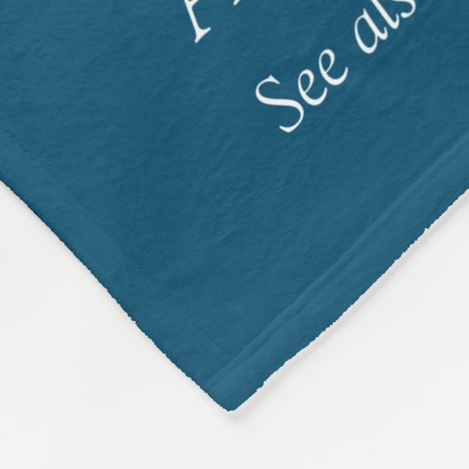 Brotherカッコいい定義引用文モダン青おもしろい フリースブランケット (角)