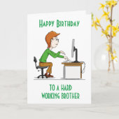 BROTHERカードを使用する懸命へのハッピーバースデー カード (黄色い花)