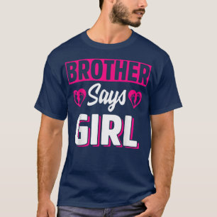 Brother氏が語る女の子かわいいジェンダーがチームのピンクバブを明かす Tシャツ