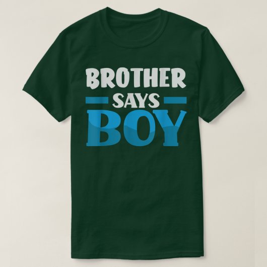 Brother氏がBoy Gender Revealパーティー Tシャツ (デザイン正面)